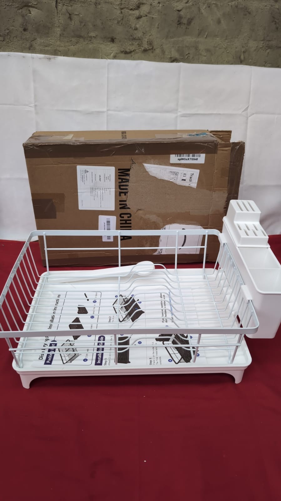 Dish Drainer Rack - Space Saving Dish Rack for Kitchen Counter, 28x38cm