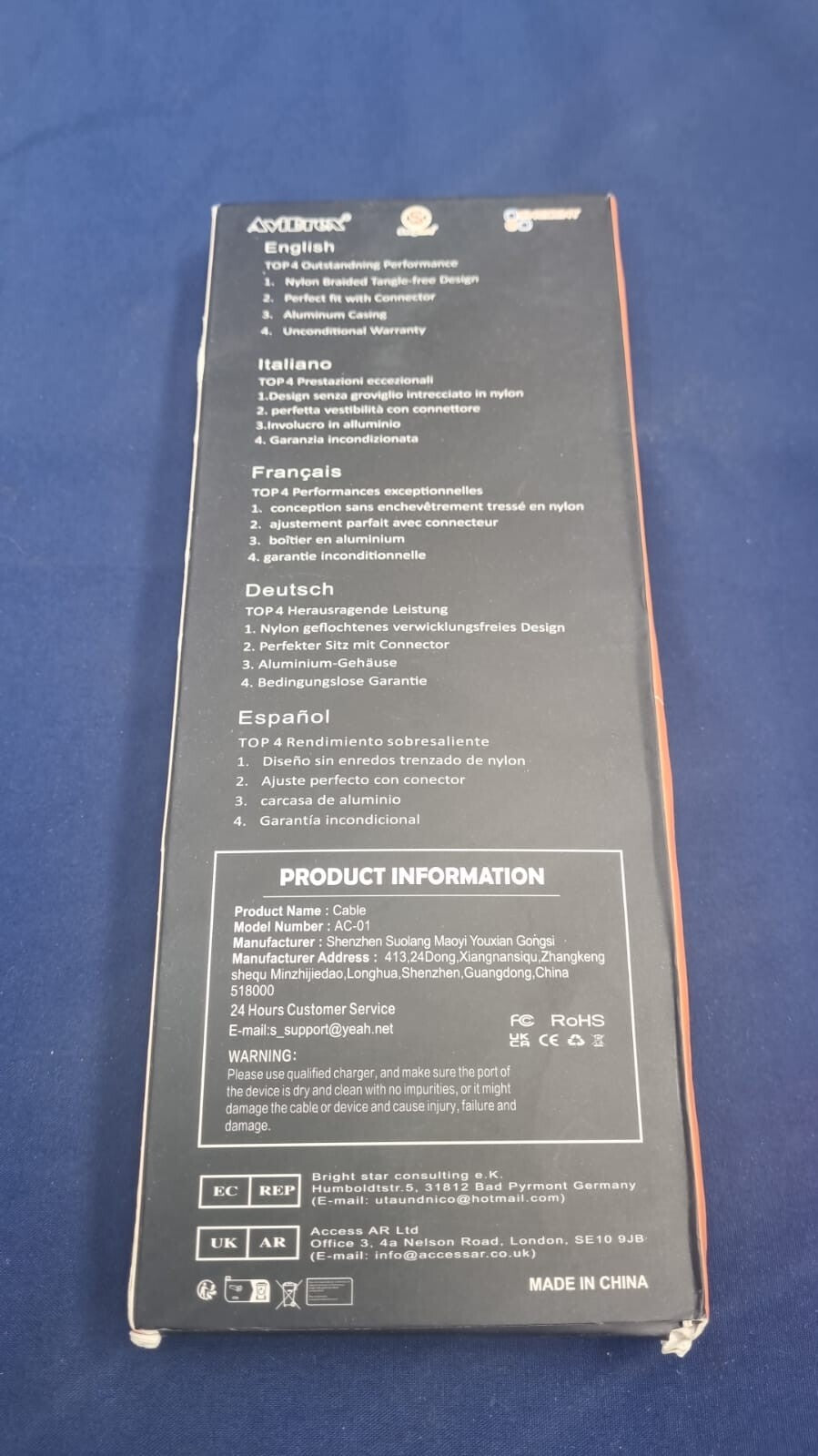 USB C Cable[2Pack] Grey 2m