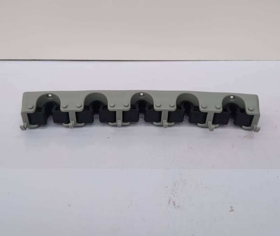 Broom Mop Holder Wall MountedBroom Storage with 5 Slot 6 Hooks,(no fixings )