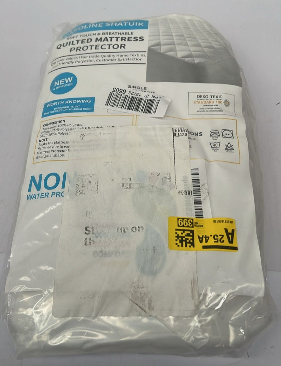 Single Mattress Protector Single Bed Fitted Extra Deep Quilted Mattress Cover