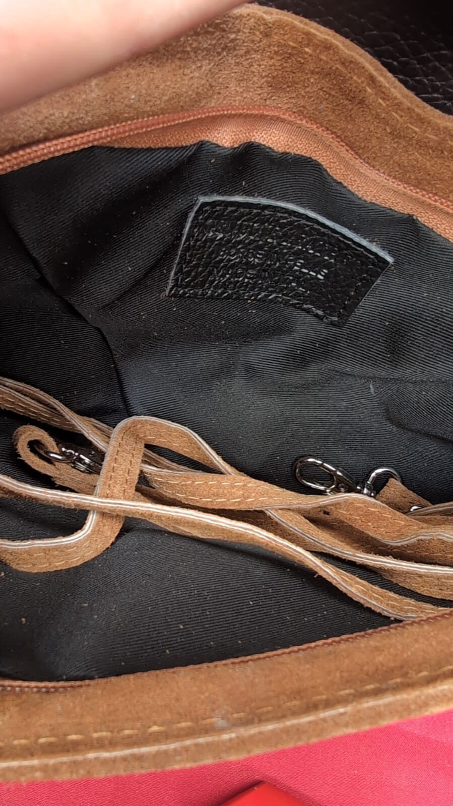 Clutch/Shoulder Bag (small scuff - 31cm x 16cm, Genuine Leather - Made in Italy)