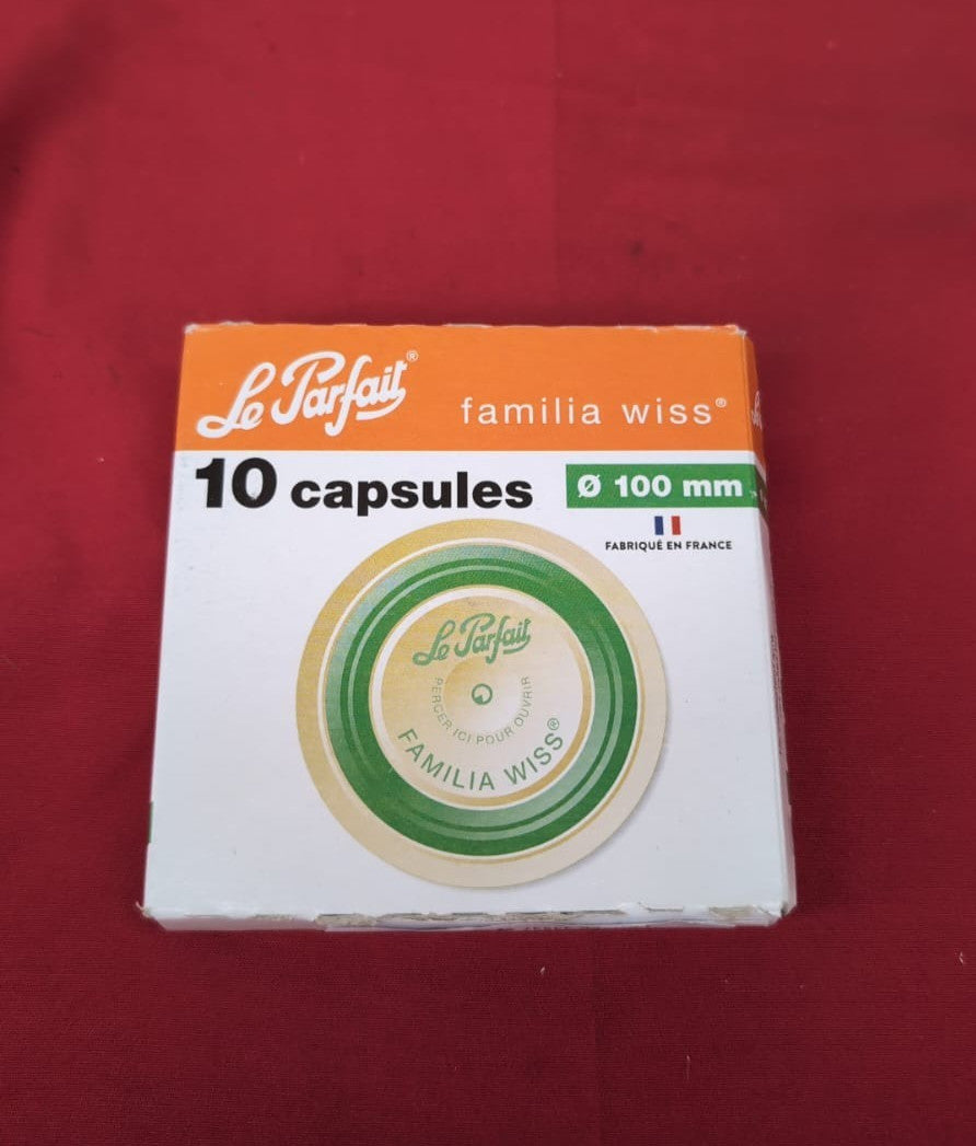 Box of 12 Familia Wiss Capsules - 100 mm - Green(Box damaged)