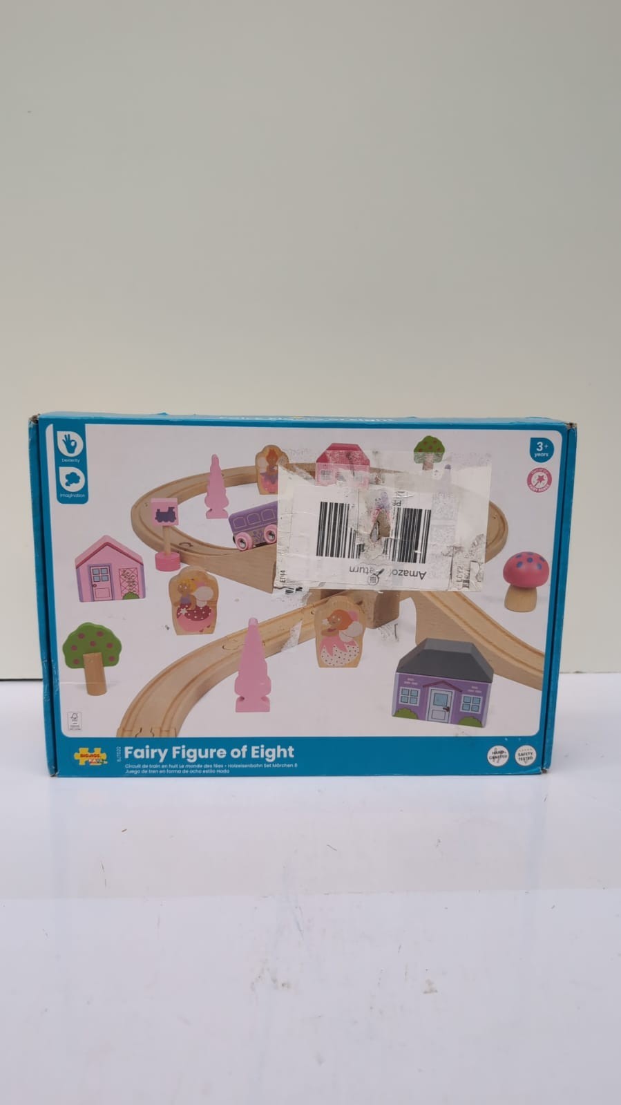 Bigjigs Rail Fairy Figure of 8 Train Set | Kids Wooden Railway Toy (BOX DAMAGED)