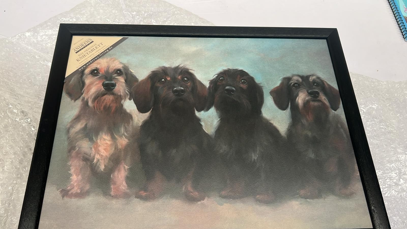 Andrew Lap Tray With Cushion Dachshund Dog Dog
