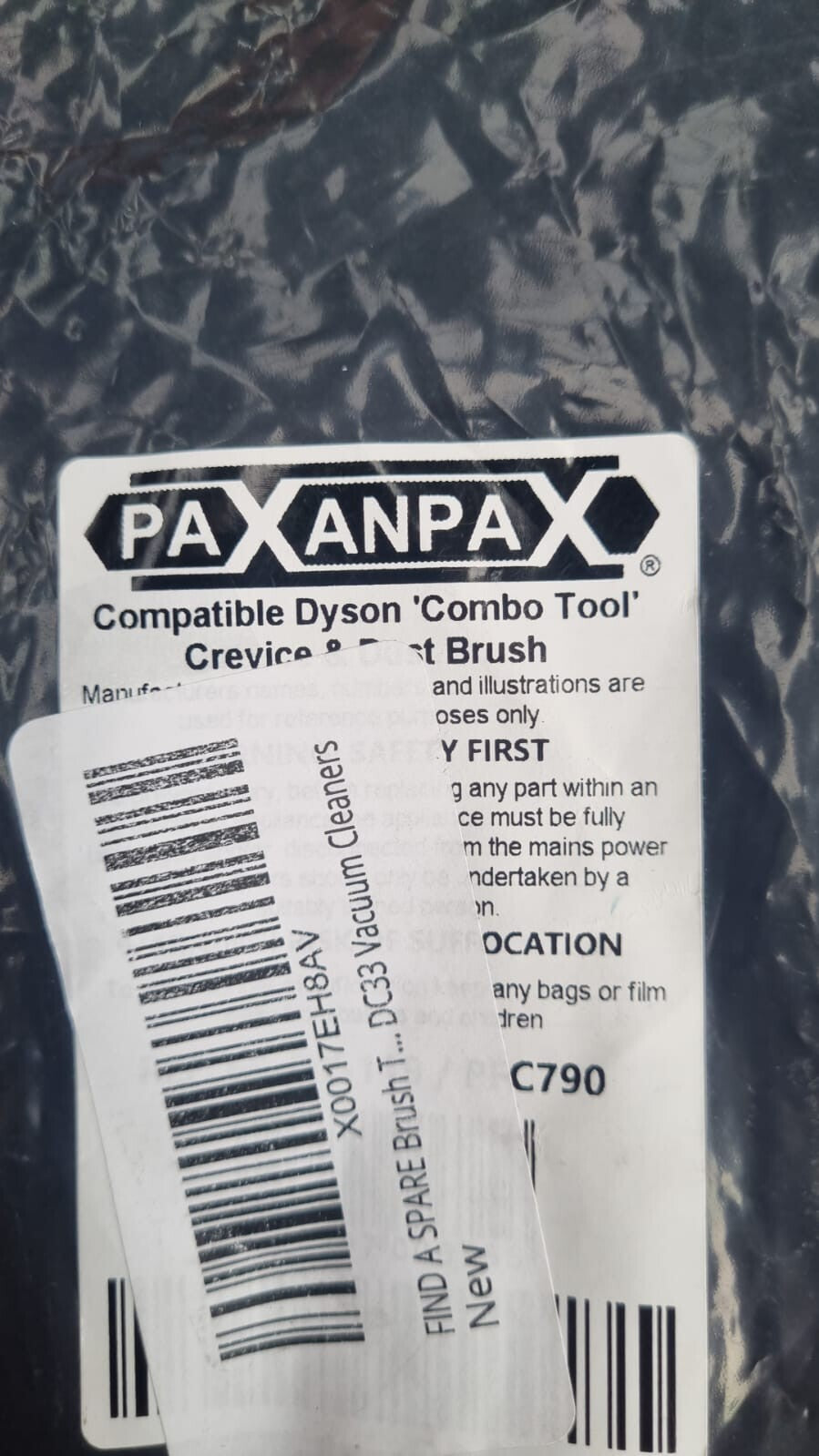 FIND A SPARE Brush Tool Crevice Combination For Dyson Vacuum (packang damaged)