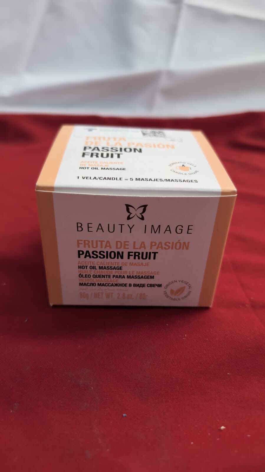 Beauty Image Passion Fruit Hot Oil Body Massage Candle