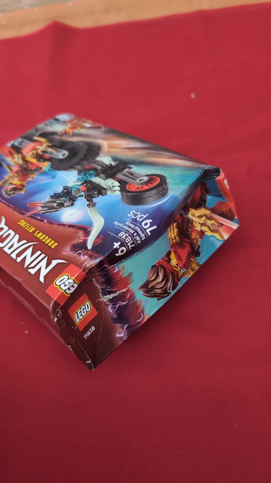 LEGO NINJAGO Kai’s Motorcycle Speed Race Set 2 Ninja Motorbike Toys (boxdamaged)