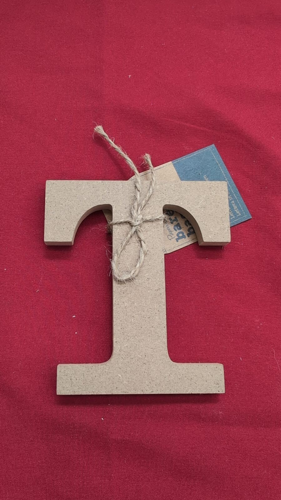 Wooden MDF Letter T, Tall - Free Standing (Arts & Crafts Personalized Name Decor