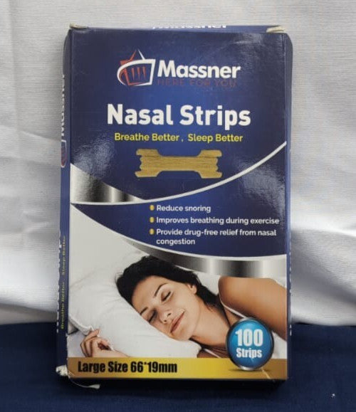 100 Large Nasal Strips Anti Snore Aid for Fast Relief- Stops Snoring 66x19mm