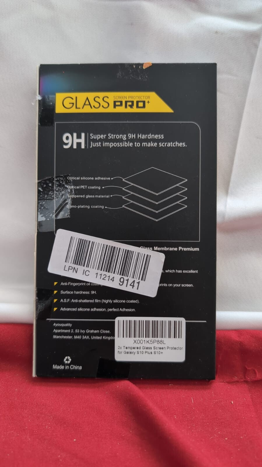 4youquality Tempered Glass Screen Protector for Samsung 2Pcs (packaging damaged)