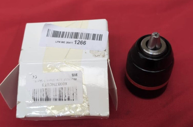 Drill Chuck, Mount 1/2in Keyless Hand Chuck Self-Tighten (packaging damaged)