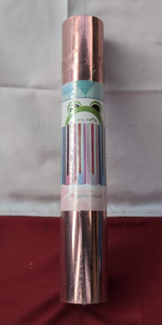 Chrome Mirror Vinyl Wrap, Self Adhesive Glossy Film, Air Bubble Free, Rose Gold