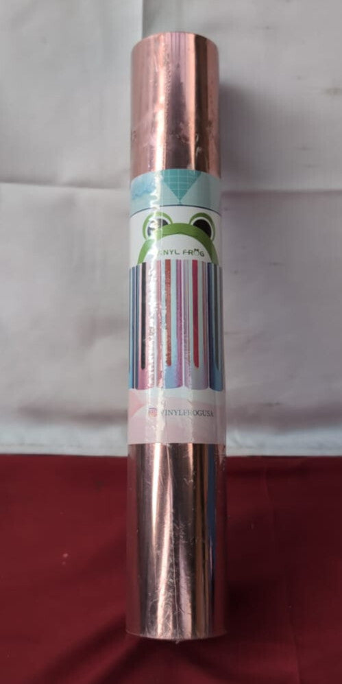 Chrome Mirror Vinyl Wrap, Self Adhesive Glossy Film, Air Bubble Free, Rose Gold