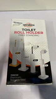 Toilet Roll Holder Free Standing – Toilet Roll Stand for 5 Rolls