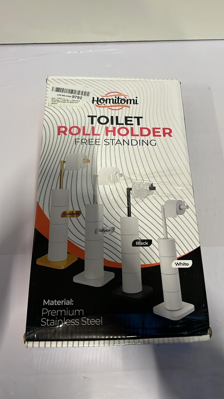 Toilet Roll Holder Free Standing – Toilet Roll Stand for 5 Rolls