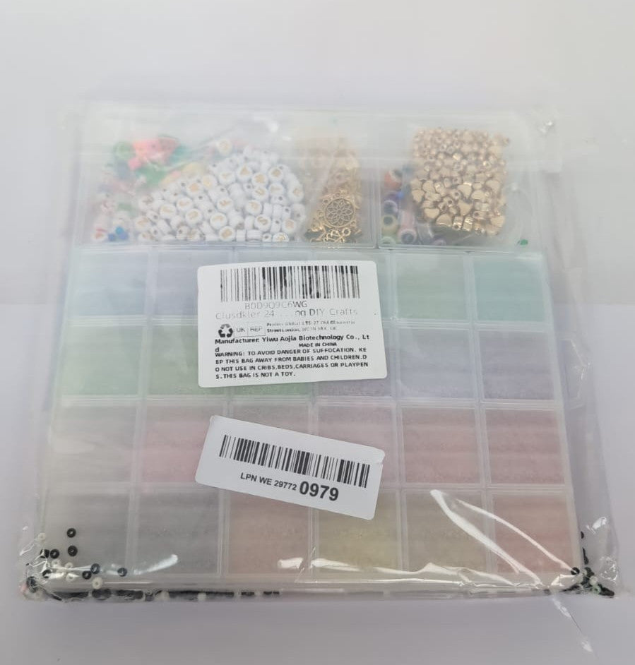 Clay Beads Bracelet Making Kit, Beads for Jewellery Making,(PACKGAING DAMAGED)