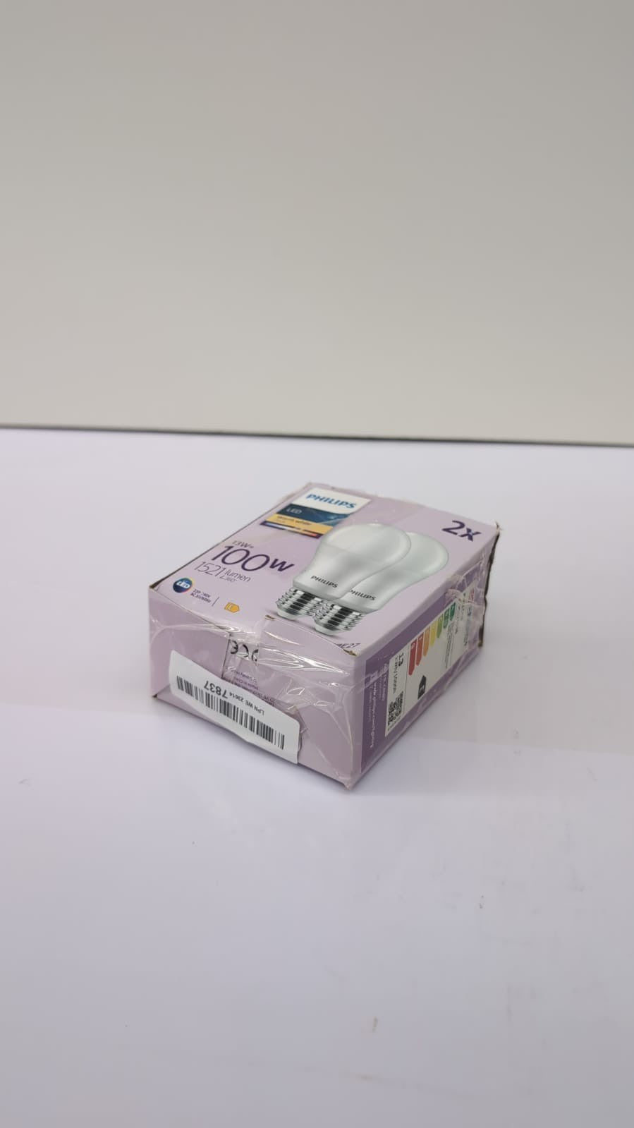 Philips LED Frosted A67 Light Bulb 2 Pack[Warm White  E27 ( box damaged)