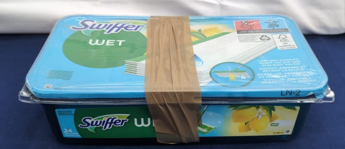 Swiffer Wet Wet Mop Cloths, Maxi Format 24 Pieces (packaging damaged)