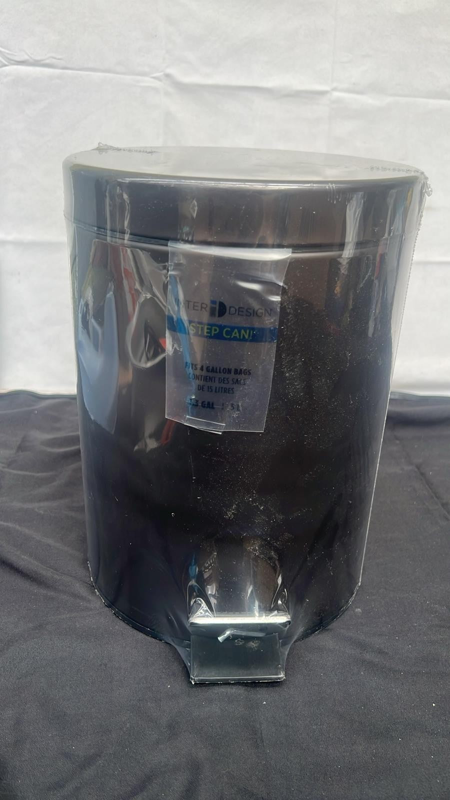 InterDesign Step Can 5L- Gray(DENTED ON SIDE)