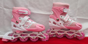 Adjustable Inline Skates for Childrens, Illuminated Wheels, (box damaged)