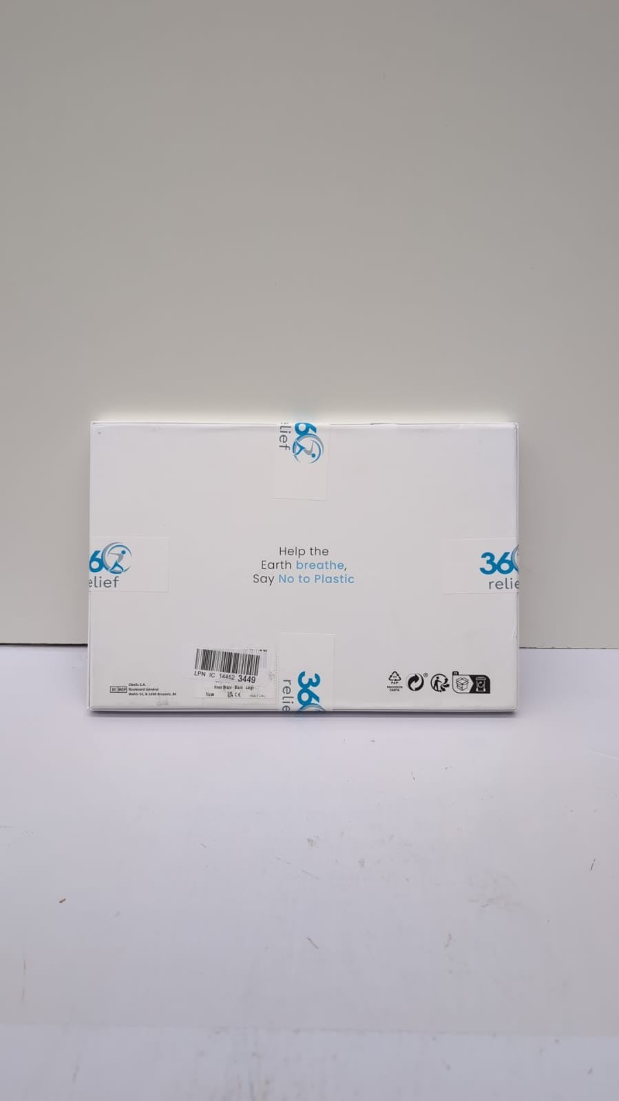 360 RELIEF - Compression Knee Brace,Side Knee Stabilizers, Large, Black