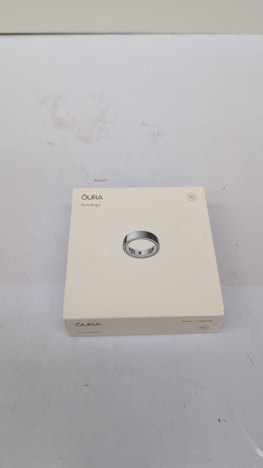 OURA Ring 4 - Silver - Size 10 - Smart Ring | Size First Ring 4 Sizing Kit