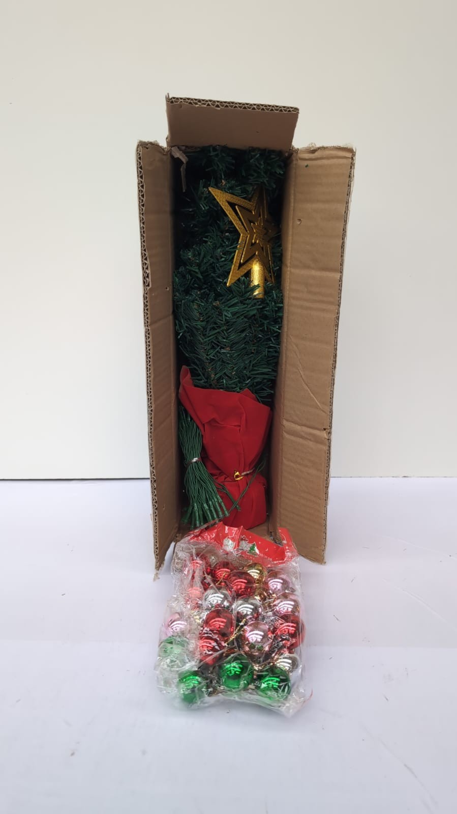 Tabletop Christmas Tree  45cm height,and fairy lights and decor combo