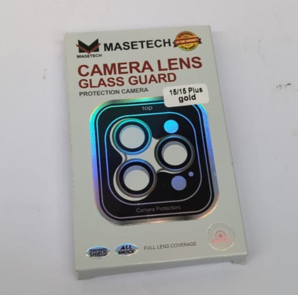 MASETECH For iPhone 15/15 Plus Camera Lens Protector Tempered Glass Cover