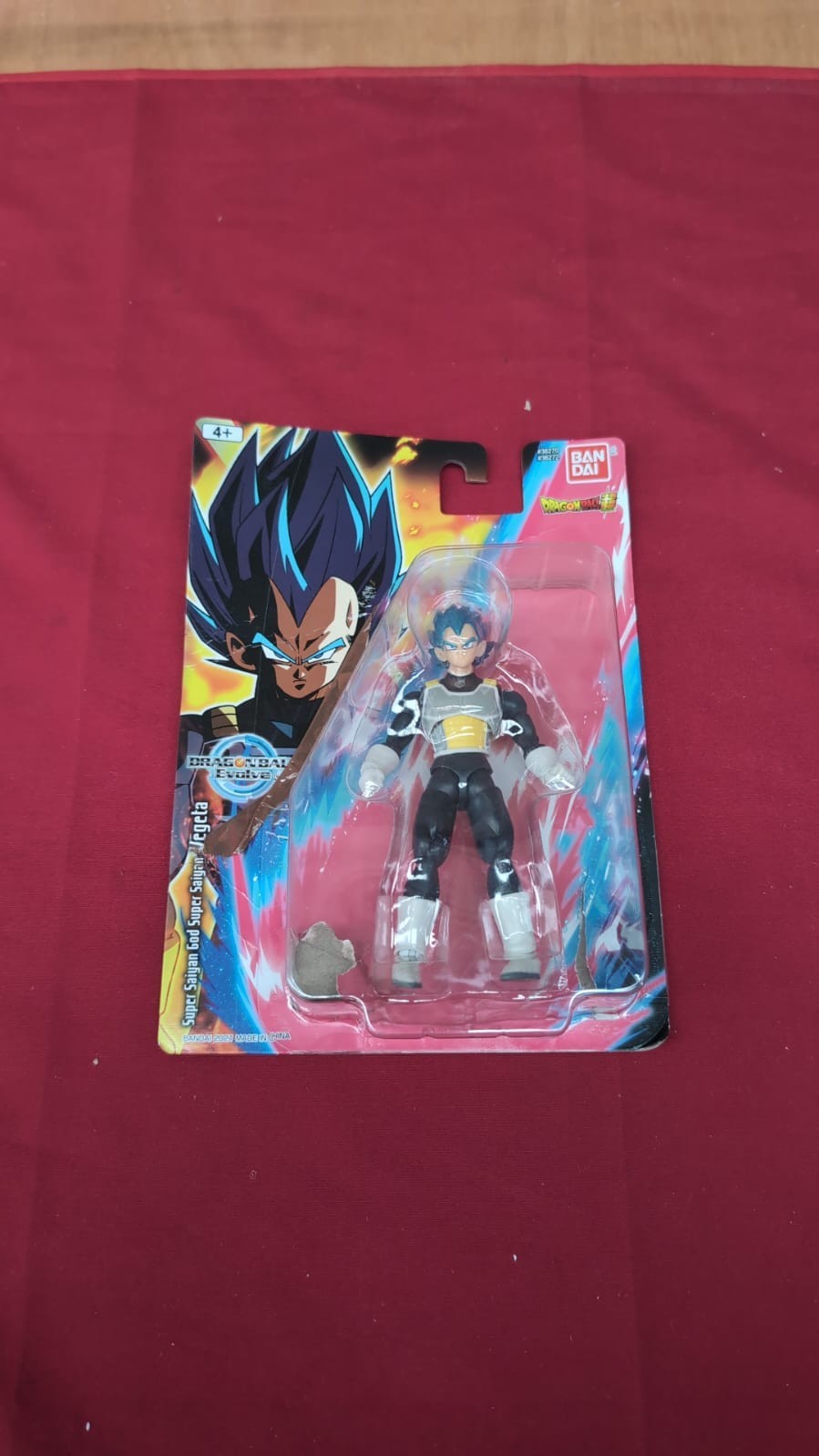 Bandai Dragon Ball Evolve Blue Vegeta Figure Dragon Ball (Packaging damaged)