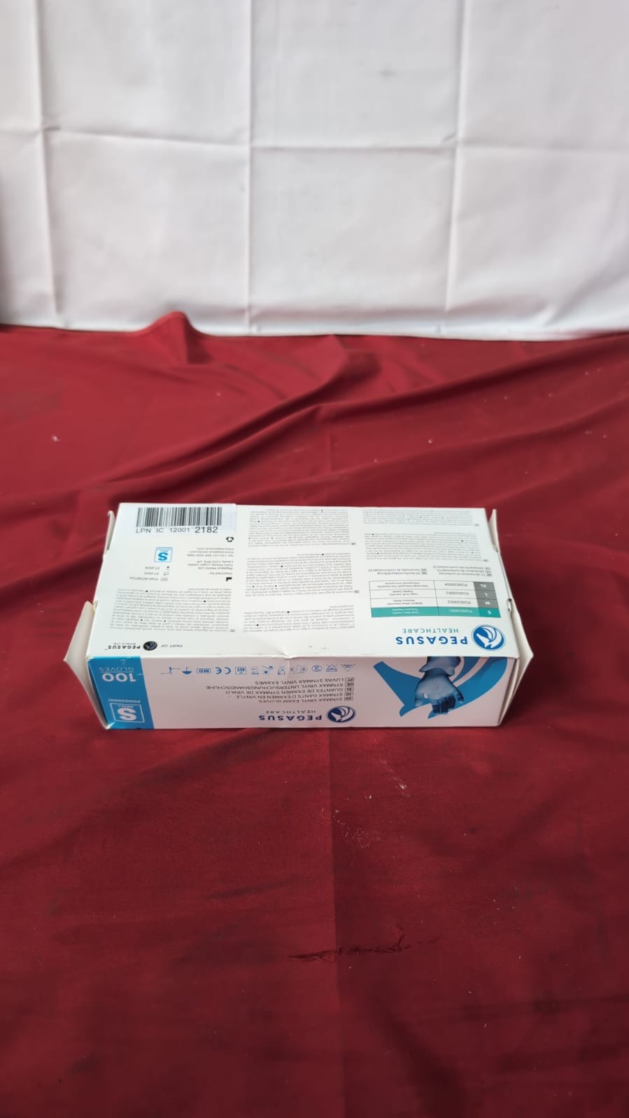 Pegasus Healthcare Blue Disposable Vinyl Medical Examination Gloves Powder
