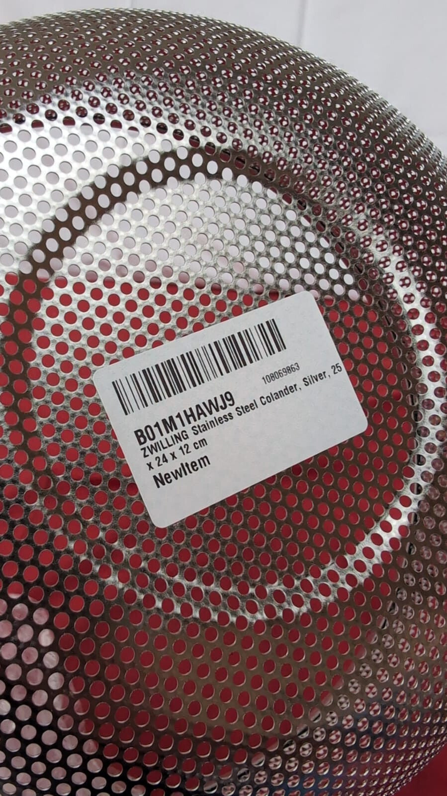 ZWILLING Stainless Steel Colander, Silver, 25 x 24 x 12 cm (small dent)