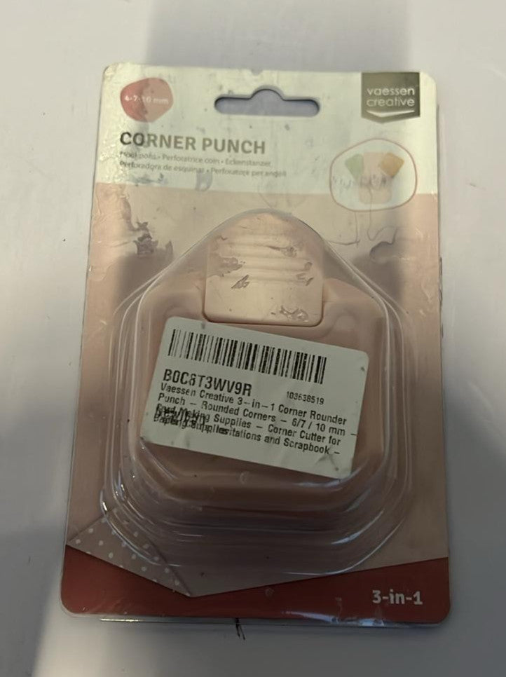 Vaessen Creative 3-in-1 Corner Rounder Punch - Rounded Corners
