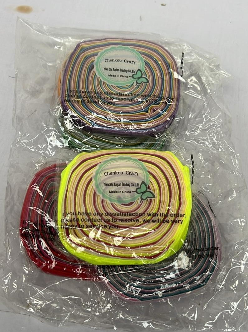 Chenkou Craft, Velvet Ribbon Total assorted Colors 6 Pack