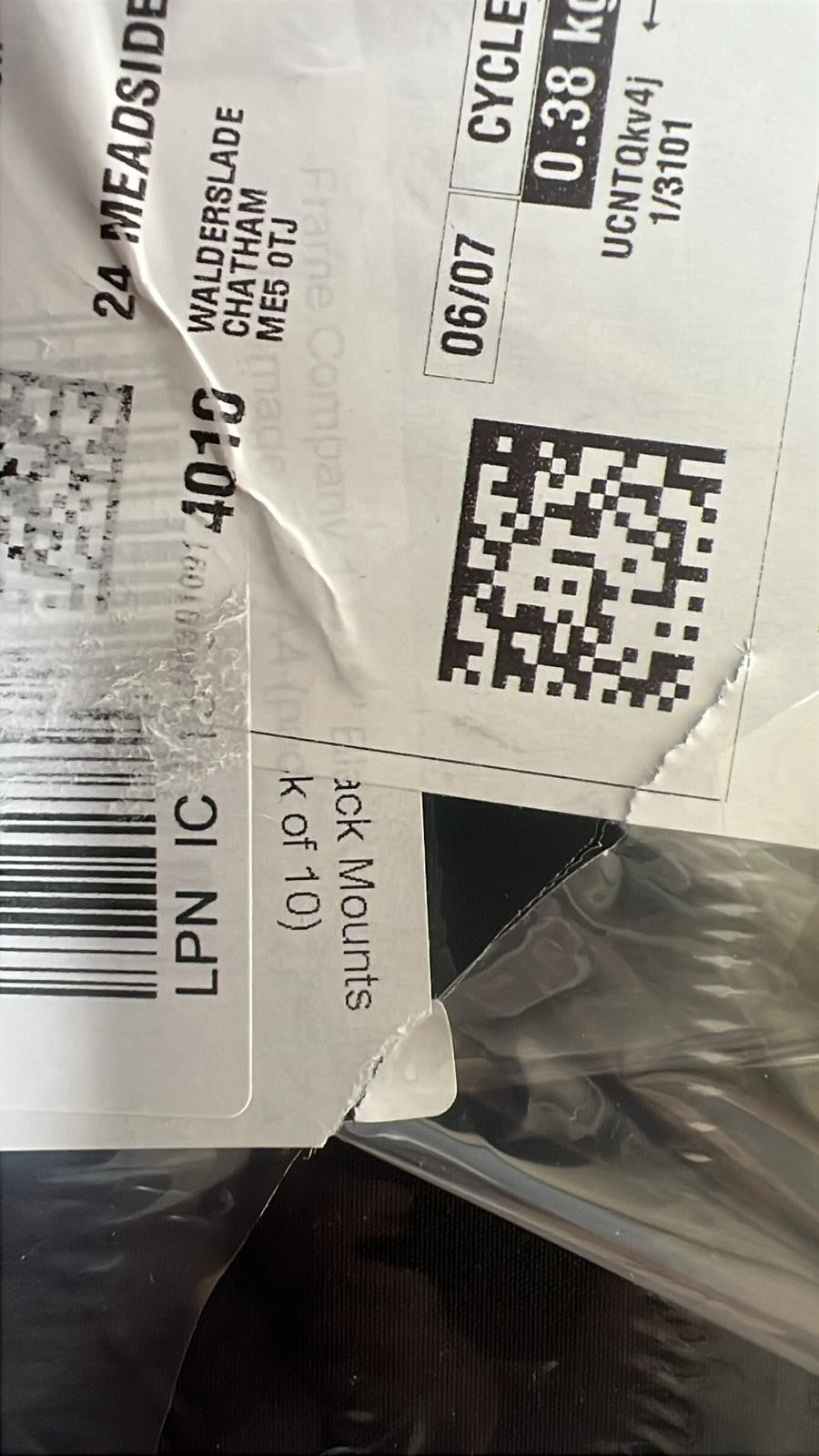 Frame Company Pack of 10 Black Mounts 14x11 for A4