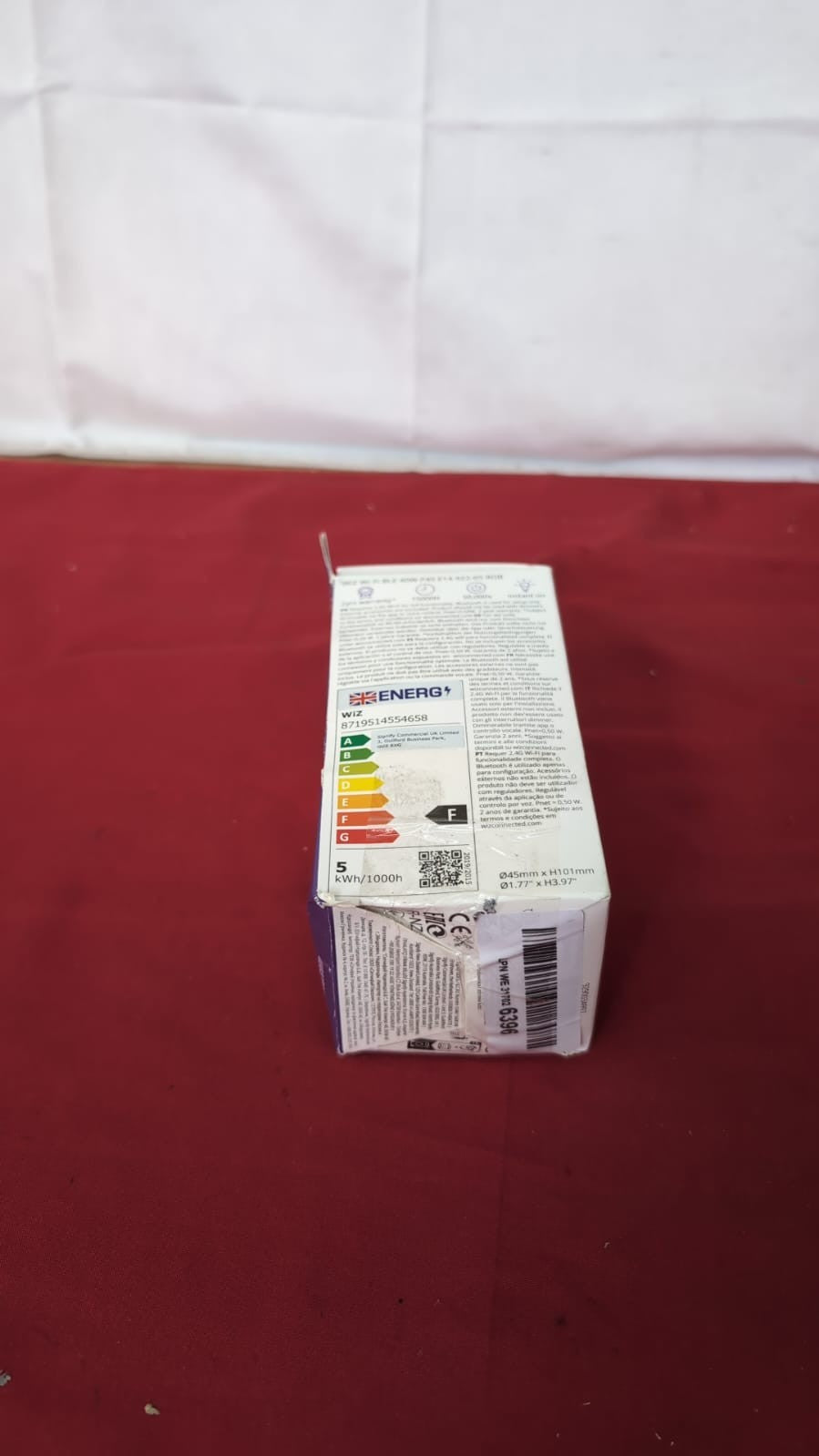 WiZ Smart Colour Bulb, E14, 4.9W, Smart Dimming, Dynamic Scenes (BOX DAMAGED)