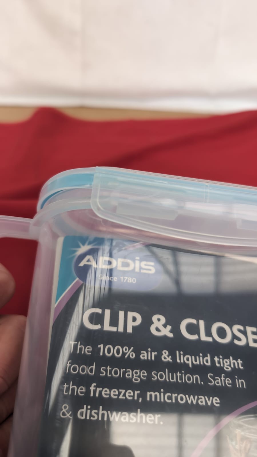 Addis 1.5L Fridge Liquid Storage Jug, Transparent( small scuff mark)