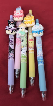 Cartoon Gel Pens for Kids School Supplies, Cute Pens for Girls Boys, (5pack)