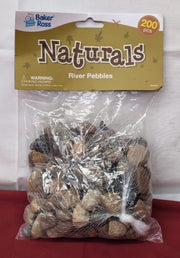 Baker Ross AX340 Natural Crafting Pebbles - Pack of 200, (packaging damaged)