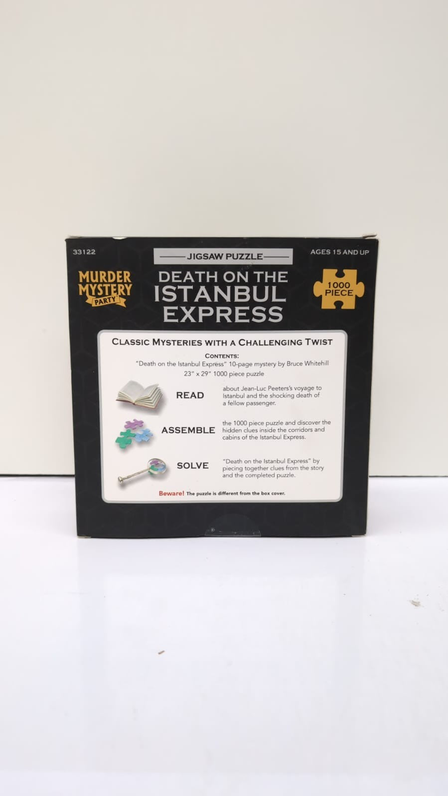 University Games Death Age 14+ on The Istanbul Express 1000 Piece Jigsaw Puzzle