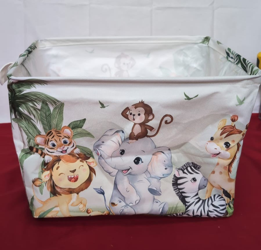 Tropical Animals Baby Laundry Hamper Collapsible Clothes Kid Storage Basket