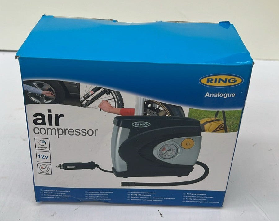 RING 12v Analogue Compressor + Analogue Tyre & Depth Gauge