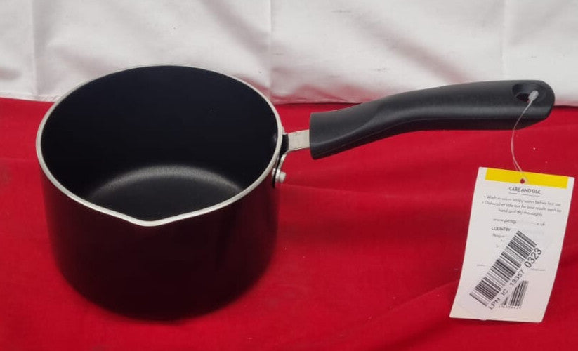 Penguin Home Non Stick Milk Pan 14cm,  |Bakelite Handle | Milkpan with Pouring