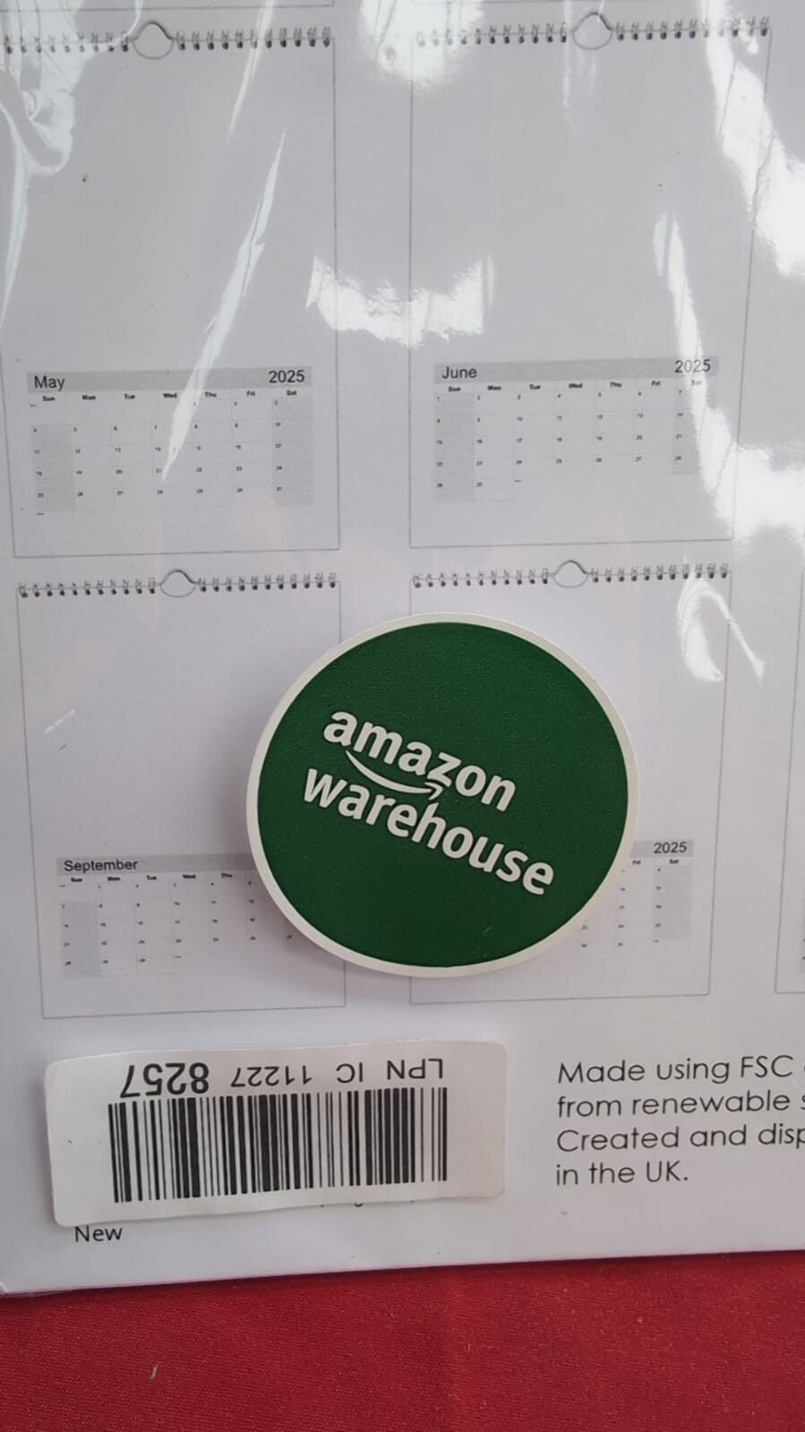 A4 Blank Calendar - Landscape Planner Wire Bound - plus Cover