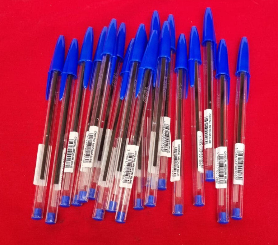 BIC Cristal Medium, 0.4 MM, Blue (18pack)