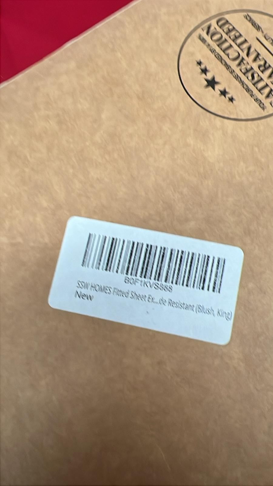 SSW HOMES King Fitted Sheet Blush - Deep Pocket 16 inch(40cm)