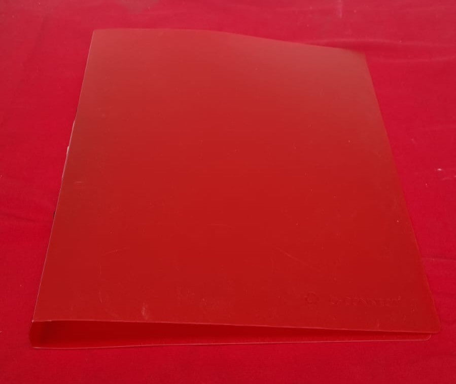 Q-Connect 2 Ring Binder Frosted A4 Red KF02482