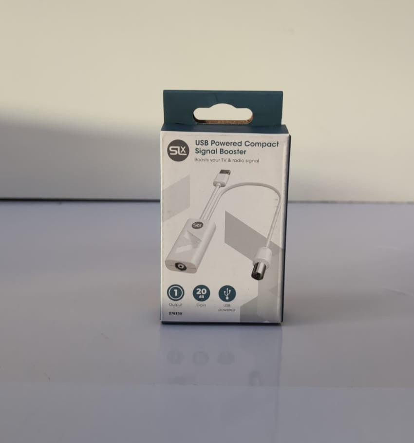 SLx TV Signal Booster Aerial Amplifier, 1 Way Signal Distribution Amplifier