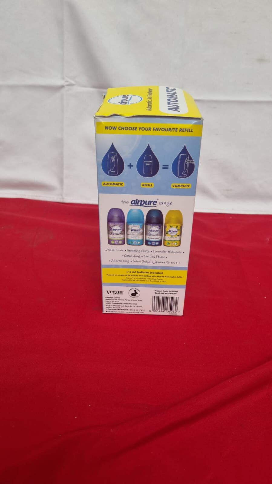 AIRPURE AIR FRESHENER AUTOMATIC  (machine only box damagrd)