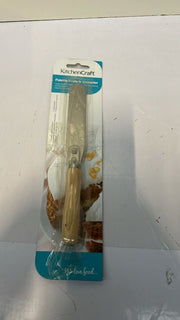 KitchenCraft Small Palette Knife/Cake Spatula, Metal with Wooden Handle