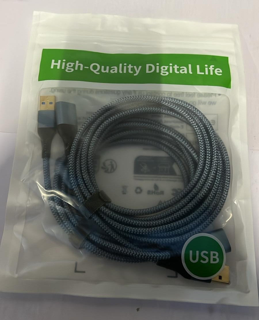 XGOMAT USB 3.0 Extension Cable (2pack), USB Type A Male to Female